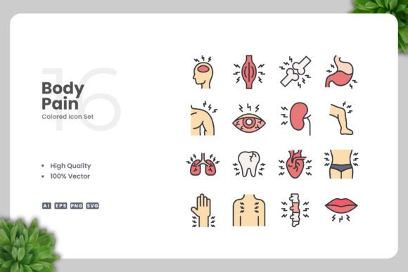 Body Pain Color Icons: A Modern Solution for Visual Communication