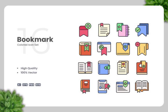 Bookmark Color Icons: A Versatile Design Solution for Modern Projects