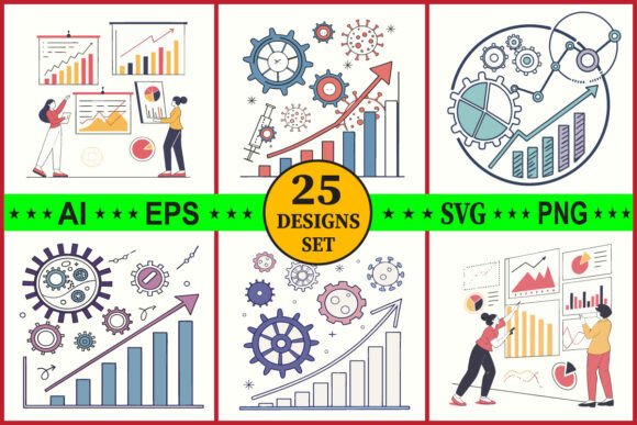 Data Visualization Vector Bundle Set
