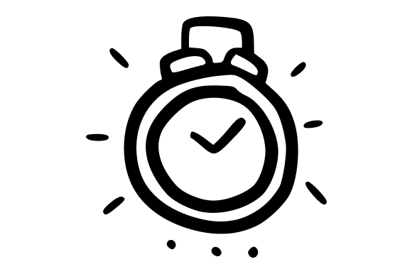 Doodle Alarm Clock: A Unique Design Asset for Creative Professionals