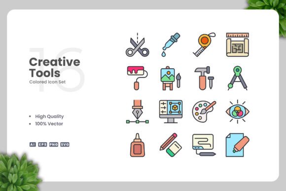 Enhance Your Creative Projects with Creative Tools Color Icons