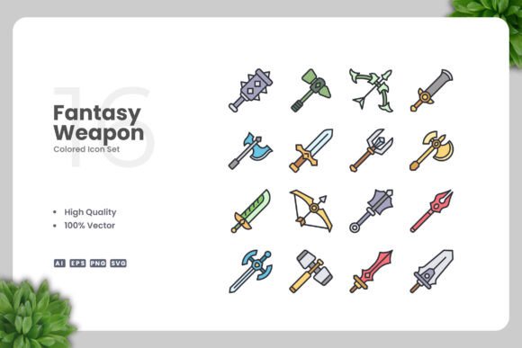 Fantasy Weapon Color Icons