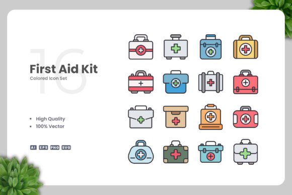 First Aid Kit Color Icons: A Strategic Design Tool for Modern Creatives