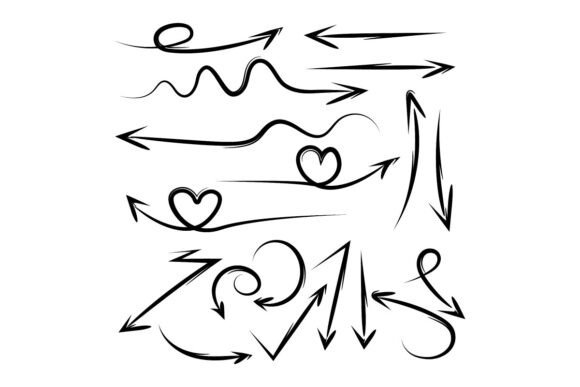 Hand-Drawn Arrow Set: A Strategic Tool for Creative Expression