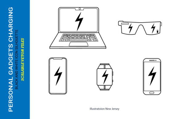 Personal Gadgets Charging Icons